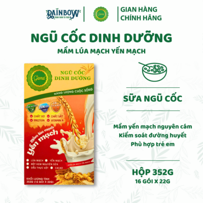 sprouted oat barley cereal GAMA 352g 16 sachets