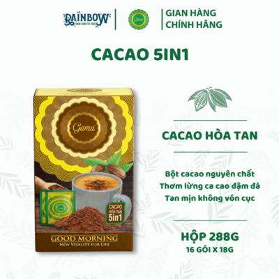 cacao hòa tan 5in1 gama 288g