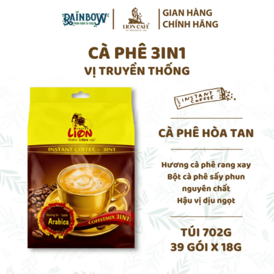 instant coffee 3in1 LION CAFE 702g traditional flavor