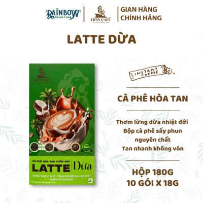 4in1 인스턴트 커피 코코넛 라떼 lion cafe 180g